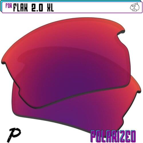 EZReplace Polarized Replacement Lenses for - Oakley Flak 2.0 XL Sunglasses - Midnight P