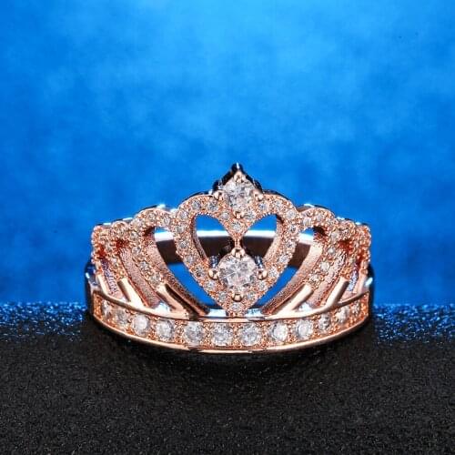 Hot Classic Crown Zircon Rings 925 Silver 2020 fine ring for women Engagement & marriage Fashion DIY Jewelry gifts Free shipping