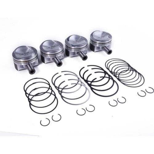 06H 107 065 T 82.5mm Pin 21mm 1.8T EA888 Piston Assembly with Upgrades Wave Scraper Oil Ring For Passat CC 09-11 06J198151B