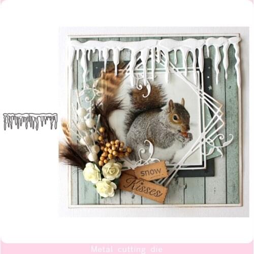 14cm icicle Metal Cutting Dies for DIY Scrapbooking Photo Album Decorative Embossing Paper Card Crafts Die Cut 2019