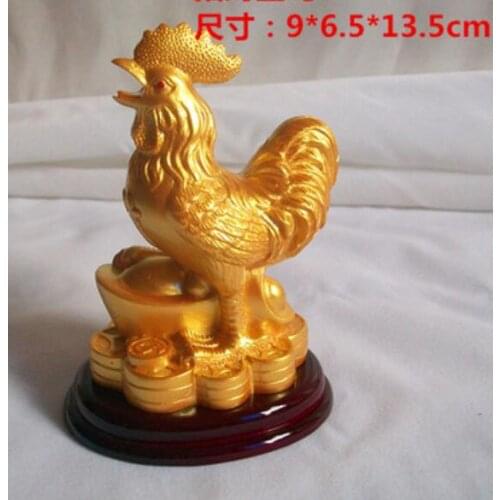 Animal zodiac chicken ornament Living room Decoration craft gift of Golden Rooster and rooster artifacts furnishing crafts