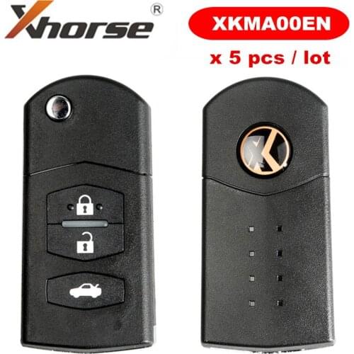 XHORSE XKMA00EN for Mazda Type Universal Remote Key Fob 3 Buttons for VVDI Key Tool English Version 5pcs/lot