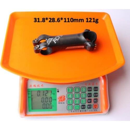 FCFB T1000 UD Carbon Fiber MTB Bicycle Stem Carbon Road Bike Stem Cycling handlebar parts 31.8*28.6*70/80/90/100/110mm 110mm121g