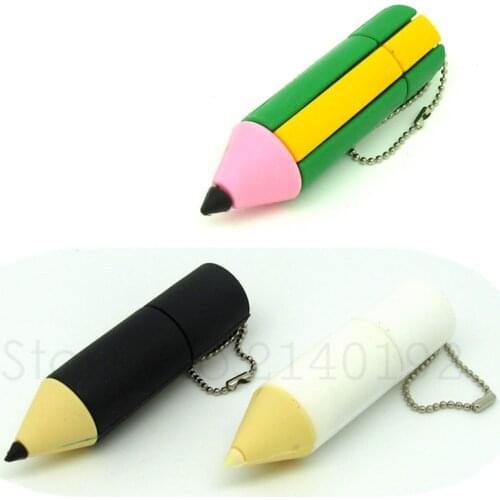 High Quality Eyebrow pencil USB 2.0 Flash Drive 32G/16G/ 8G/4G beauty Gift Flash Memory Pen Drive U Disk with metal lanyard