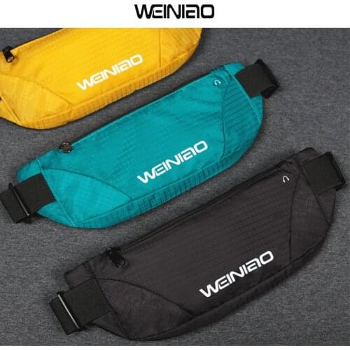 Weiniao Sports Marathon Running Waist Bag Gym Outdoor Mobile Phone Waist Bag Waterproof Double Layer