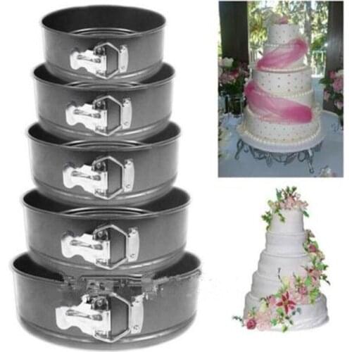 1pcs Round Mini Baking Dishes Springform Pan Non-stick 3 Layer Cake Dessert Cheesecake 18-24cm