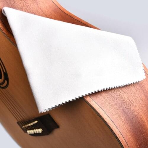 1 Pcs Microfiber Cleaning Polishing Polish Cloth for Musical Instrument Guitar Violin Piano Clarinet Trumpet Universal Cloths