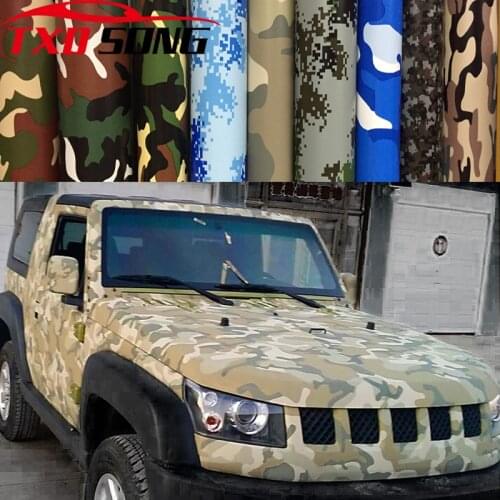 10/20/30/40/50/60x152cm Digital Woodland Green Camo Camouflage Desert Vinyl Film Sticker DIY Motorcycle Automobiles Car Styling