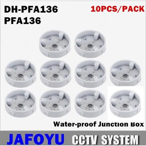 10PCS/PACK PFA136 Waterproof Junction Box DH-PFA136 for IP Camera HDCVI Camera PTZ CCTV Camera Security Camera Mini Dome Camera