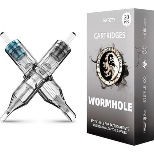 20pcs Disposable Tattoo Cartridge Needles Sterile #12 RL/RS/M1/RM Makeup Machine Rotary Pen Round Liner Needles Tattoo Artist