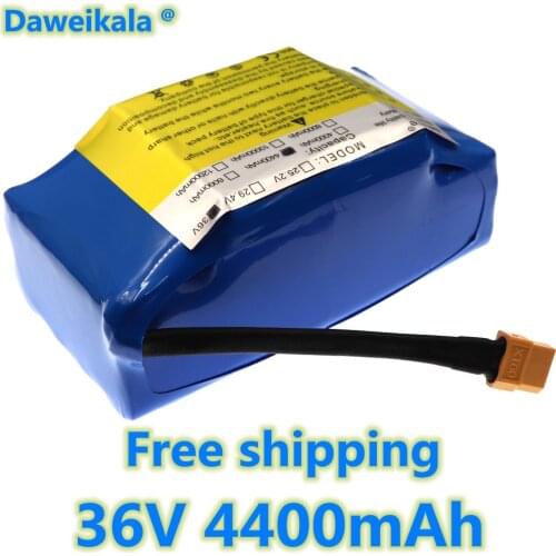 36V Superior lithium-ion rechargeable battery 4400 mAh 4.4AH lithium-ion battery for electric self-suction hoverboard unicycle