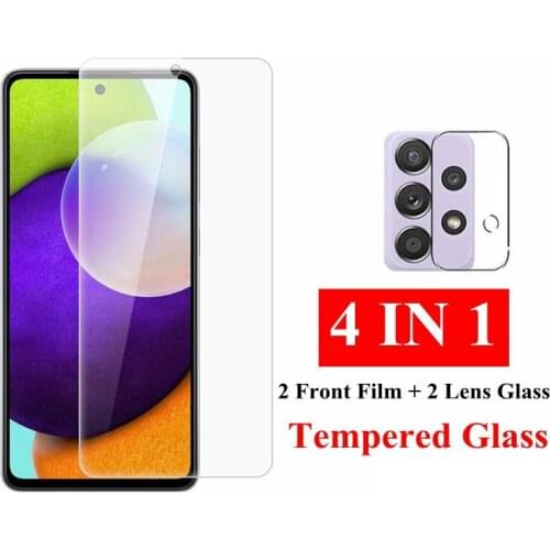 4 IN 1 Glass For Samsung Galaxy A52 A72 A42 A32 A82 5G Tempered Glass Galaxy A 52 A 72 Camera Lens Screen Protector Phone Film