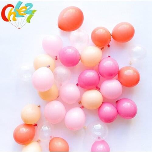 50pcs 5 inch Beige pink Latex Balloons Mini Gold Sapphire blue Party Globos Baby Shower Wedding Birthday Decorations kids Supply