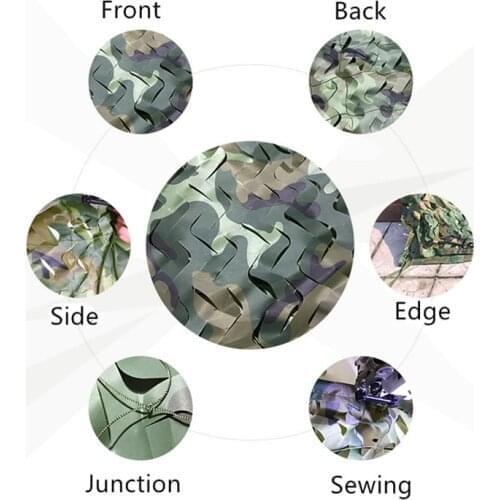 5x7M Wide Jungle Camouflage Shade Net Hunting Hide Mesh Net Military Awning Army Camping Sun Shelter Beach Tent Hide Shade Sails