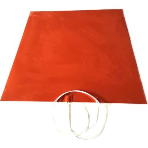 650*650*1.5mm 220V 1200W Silicone Pad Heater for 3d printer 1000mm lead wire