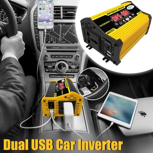 4000W 12V to 220V/110V LED Display Car Power Inverter Converter Adapter Dual USB Voltage Transformer Modified Sine Wave