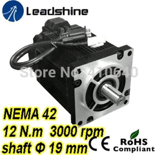 Leadshine Easy Servo Motor (Closed Loop Stepper) 3 phase 1103HBM120H-1000 with 220/230VAC 12 NM 1000 line encoder