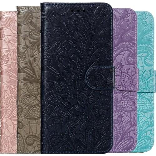 Lace Leather Wallet Case For Samsung Galaxy A51 A10 A10S A20 A20S A20E A30 A30S A50 A50S S9 S10 J4 J6 A6 A8 Plus 2018 S10e Cover