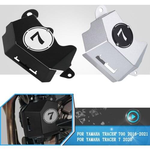 For YAMAHA Tracer7 TRACER 700 2016 2017 2018 2019 2020 2021 Motorcycle Billet Coolant Reservoir Cover Fluid Tank Guard Protector