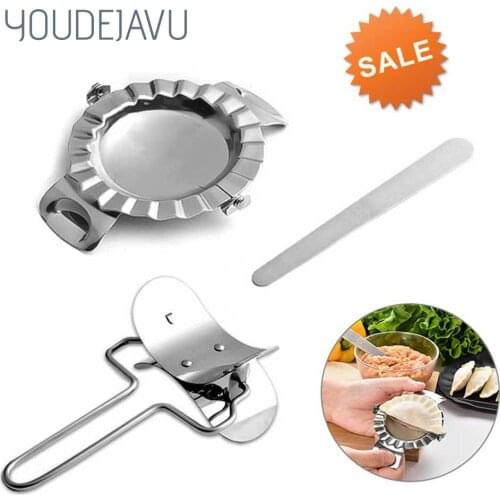2pcs/set Stainless Steel Dumpling Mould Lazy Must-Ravioli Making Mold Mould Baking Accessories Dumpling Maker Home Kitchen
