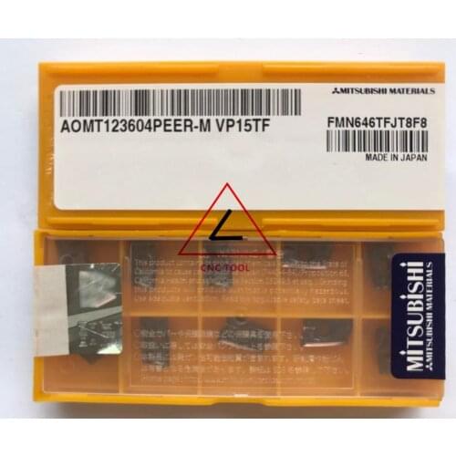 AOMT 123604 PEER-M VP15TF 10pcs original Mitsubishi milling insert DIAEDGE