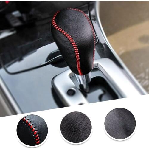 Leather Gear Stick Covers For Mazda Axela 2009-2012 Mazda 8 Mazda 3 2009-2016 Mazda6 2003-2010 2011 Non-slip Automatic Shifter
