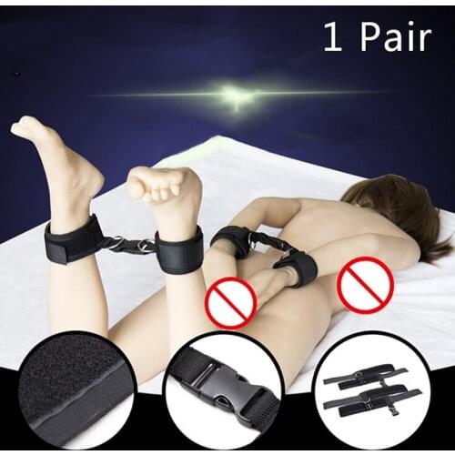1 Pair Adult Games Sponge Slave Handcuffs Anklecuffs BDSM Bondage Anklet Restraints With Buckle Slave Games Sex Toys For Couples