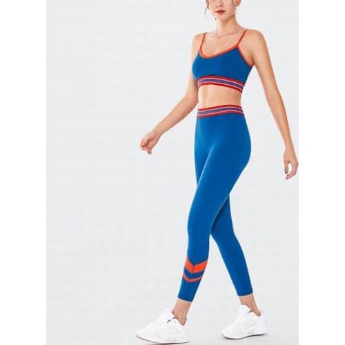 New 2 Piece Yoga Set Sport Wear Women Sports Suit Fitness Gym Clothing Seamless Sports Bra Leggings Workout Running Tracksuits