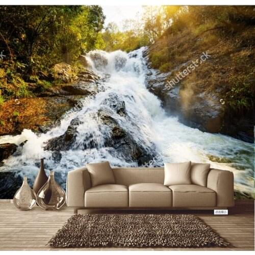 Custom natural scenery papel DE parede,waterfall,3D photo mural for the living room bedroom dining room wall wallpaper