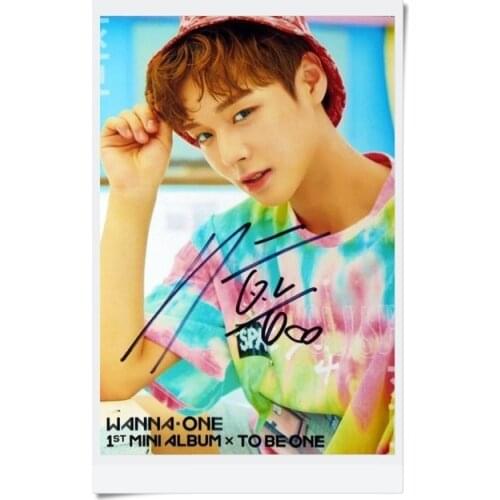 Signed WANNA ONE Park Jihoon autographed photo TO BE ONE 6 inches freeshipping 092017A