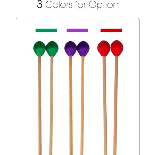 Professionals Marimba Mallets Middle Marimba Xylophone Glockensplel Mallet with Handle Percussion Musical Instrument Accessories