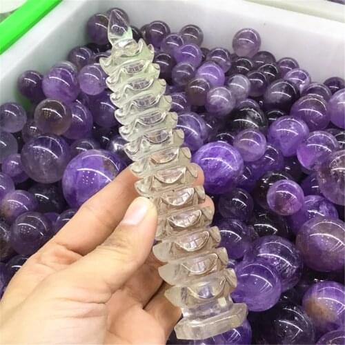 Top Quality Drop Shipping Hand Carved Natural Clear Quartz Crystal Tower Transparent Gemstones And Mienrals Pagoda For Home Deco
