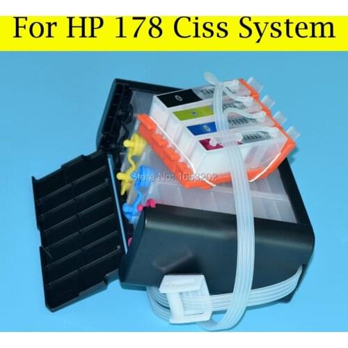 1 Set Empty HP178 Ciss System For HP 178 For HP B209A B210A B210B CN216C CN245C CD035C Q8444C CN225C Printer With ARC Chip