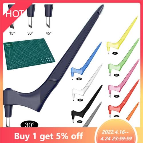 DIY Art Craft Cutting Tools 360 Rotary Paper Jam Pattern Carving Knife Leather Fabric Sculpture Engraving Cutter DIY Patchwork