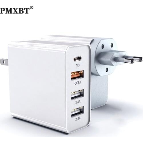 PD Type-C Multi USB Charger For iphone 11 Pro MAX X Xiaomi Samsung S10 Huawei Tablet Wall Fast Charger Supercharge Power Adapter