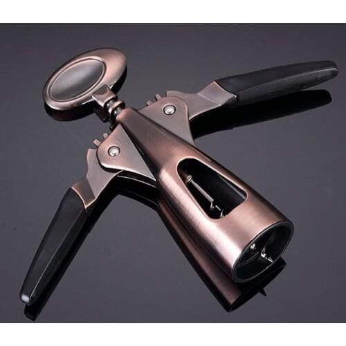 Zinc Alloy Wine Corkscrew Luxurious Wine Opener Air Pressure Simple Bronzer Wine Bottle Opener