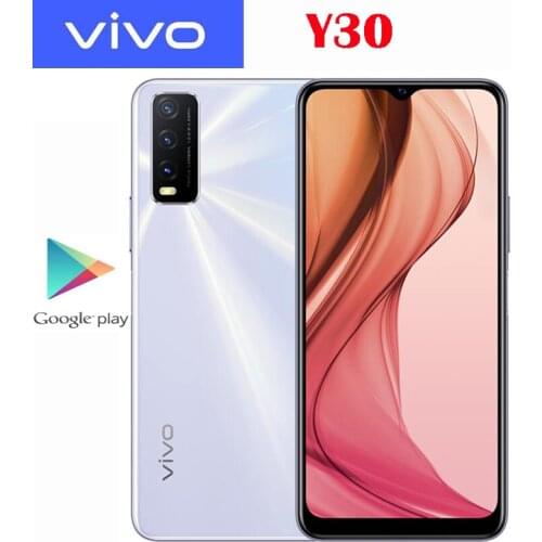 New Original Official VIVO Y30 4G Smartphone Snapdragon 460 6.51inch 1600×720P 13MP Camera Android10 OS 5000mAh 18W Dash Charge