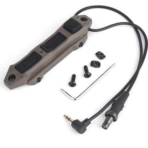 WADSN Tactical Upgrade Dual Function Tape Switch 3.5mm For Airsoft SF Flashlight & Sotac DBAL A2 PEQ Fit Keymod M-lok Picatinny