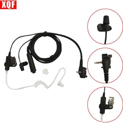XQF Headset Acoustic Air Tube Earpiece Earphone PTT for For Vertex Standard VX131 VX230 VX231 VX261 Walkie Talkie