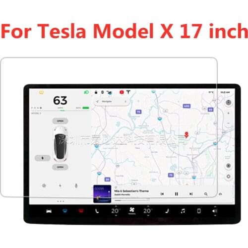 17 inch Car Screen Protector Clear Tempered Glass Screen Protector for Tesla Model X Protection car accessories