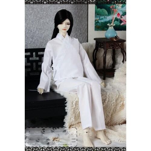 1/4 1/3 Scale BJD Clothes Chinese Hanfu Ancient Costume Underwear Shirt + Pants For BJD/SD MSD SSDF ID75 Strong Uncle Doll B0207