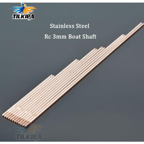 2PCS 3mm RC Boat Shaft Length 10/15/20/25/30cm 304 Stainless Steel 3mm Motor Drive Metal Axle Rc Boat Spare Parts