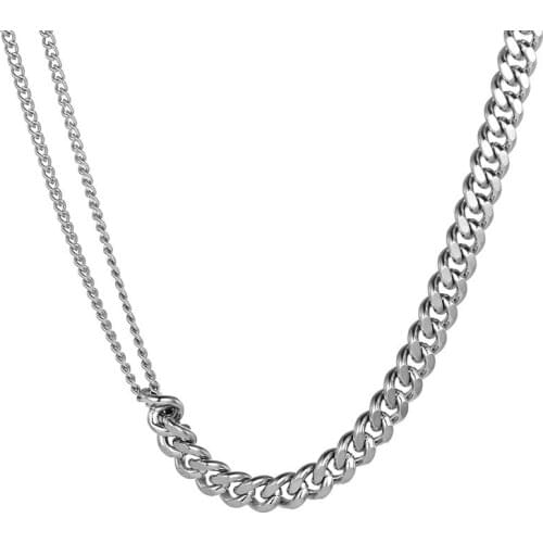 2020 Temperament Fashion Cube Rope Chain Men Necklace Classic Stainless Steel Chain Necklace For Men Jewelry Gift