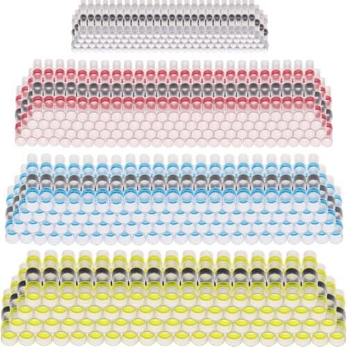 50PCS Heat Shrink Wire Connectors Solder Seal Terminal Waterproof Tinned Copper Electrical Wire Cable Butt Sleeve Connector