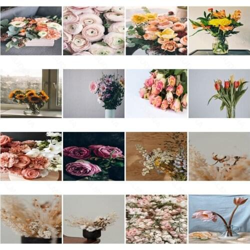 Diy Diamond Painting Plant Tulip Bouquet Fashion Art Simple Handmade Diamond Round Diamond Square Diamond