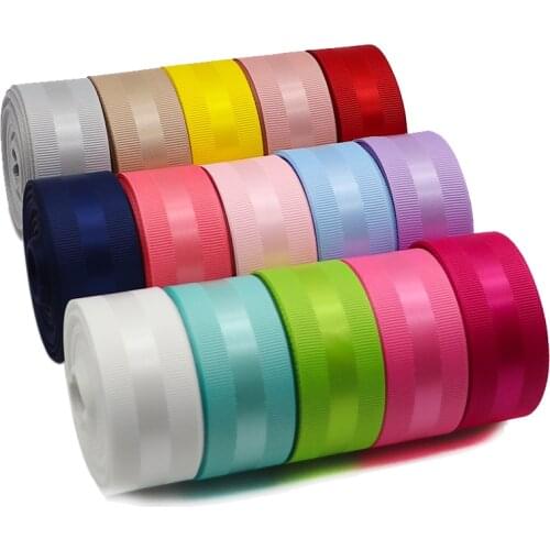 25MM/38MM 10 Yards Grosgrain Edge Satin Ribbons For Crafts DIY Hair Bows Gift Packaging Wedding Party Decoration 2020122102