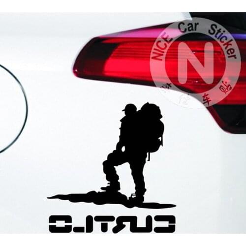 Car Stickers Climber Traveler Curtlo Outdoor Sports Creative Decals Laptop Tablet Auto Tuning Styling Vinyls 13x13cm 19x19cm D10