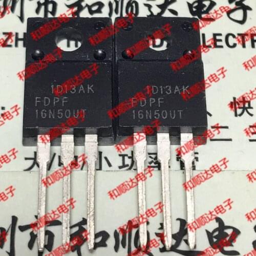 Free shipping 10pcs/lot FDPF16N50UT N-channel field-effect transistors 16N50 new