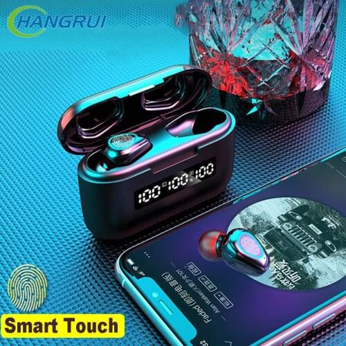 Bluetooth 5.1 Wireless Earphones With Microphone Noise Cancelling Wireless Headphones Sport Waterproof Earbuds Built USB Cable