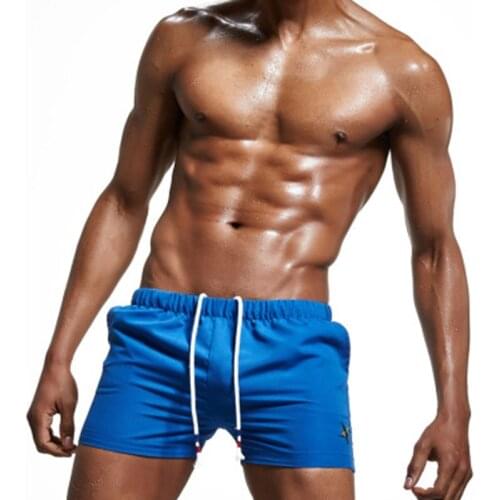 Superbody Brand Men Shorts Summer Sports Beach Shorts Sexy Embroidery Swimwear Men Boardshorts Man boxer Short Bermuda Swimsuit